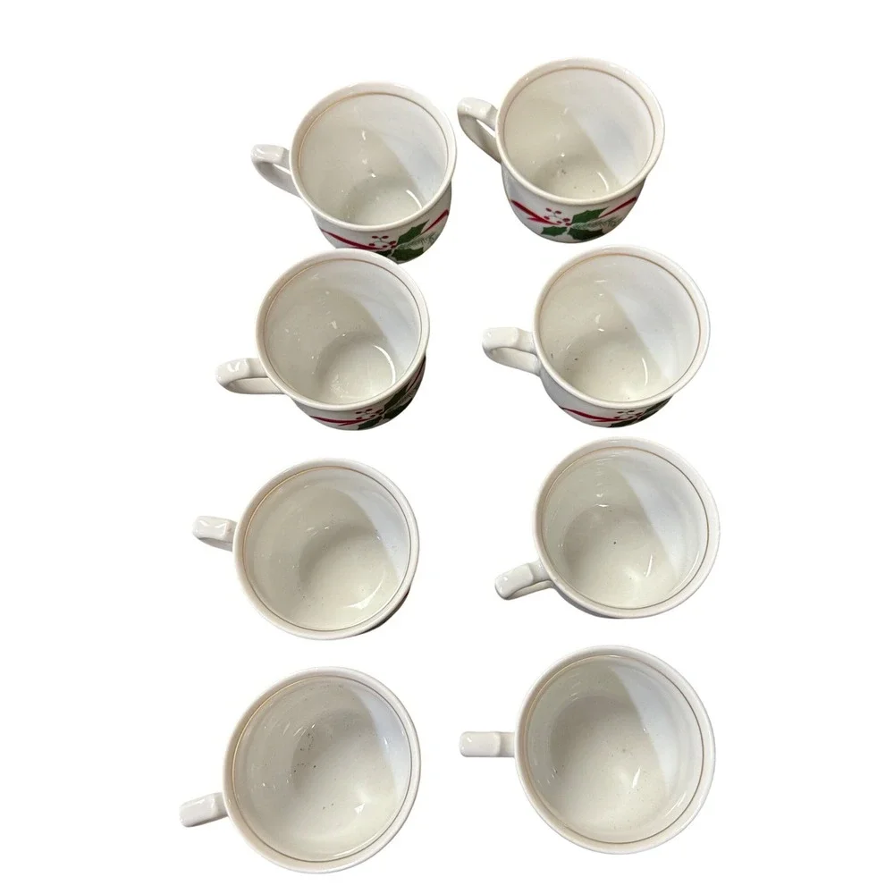 Victorian Holiday by Southington by Baum Brothers 17 Piece Saucer Teacup Teapot